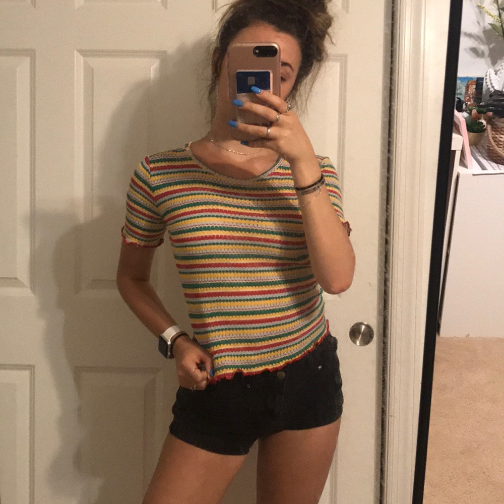 zara striped shirt